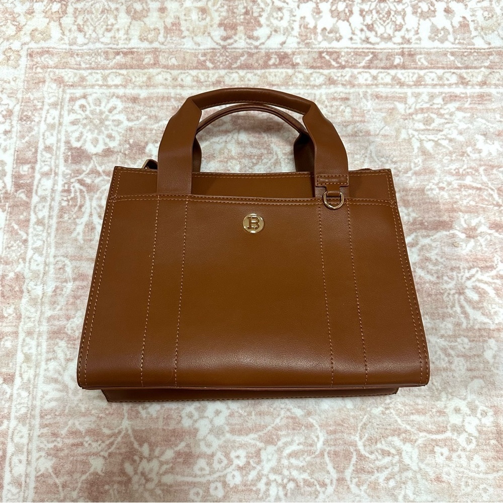 Bostanten 👜 Vegan Leather Brown Tote Bag - Picture 2 of 10